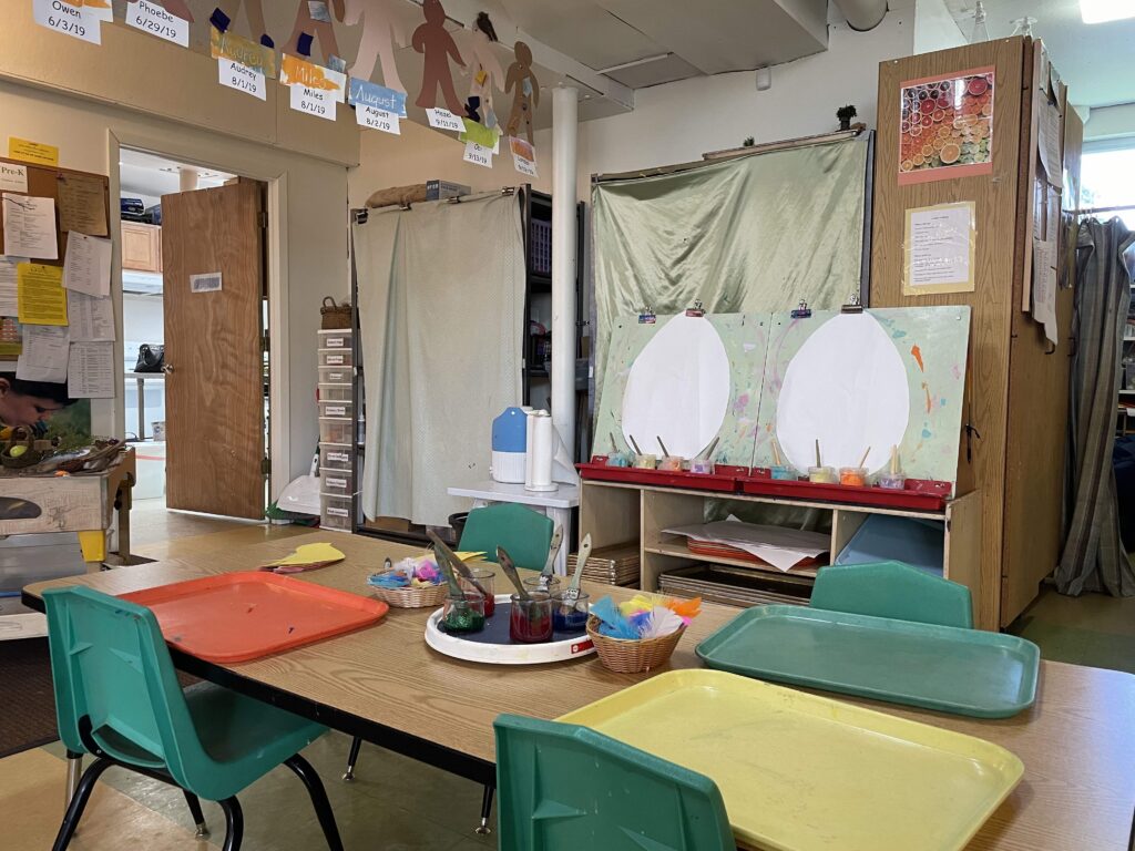 White Center Preschool Classes classroom art area
